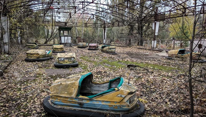 Parques De Diversões Abandonados podem parecer assustadores.