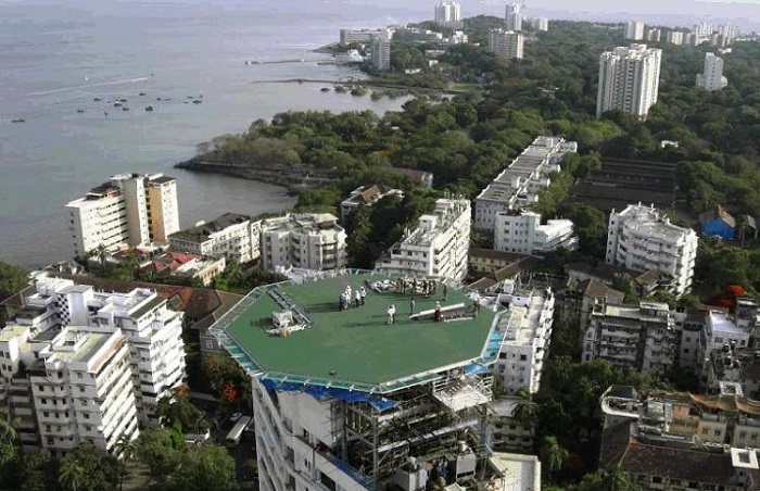 Heliporto na casa Antilia