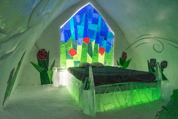 Quarto no Hotel de Glace