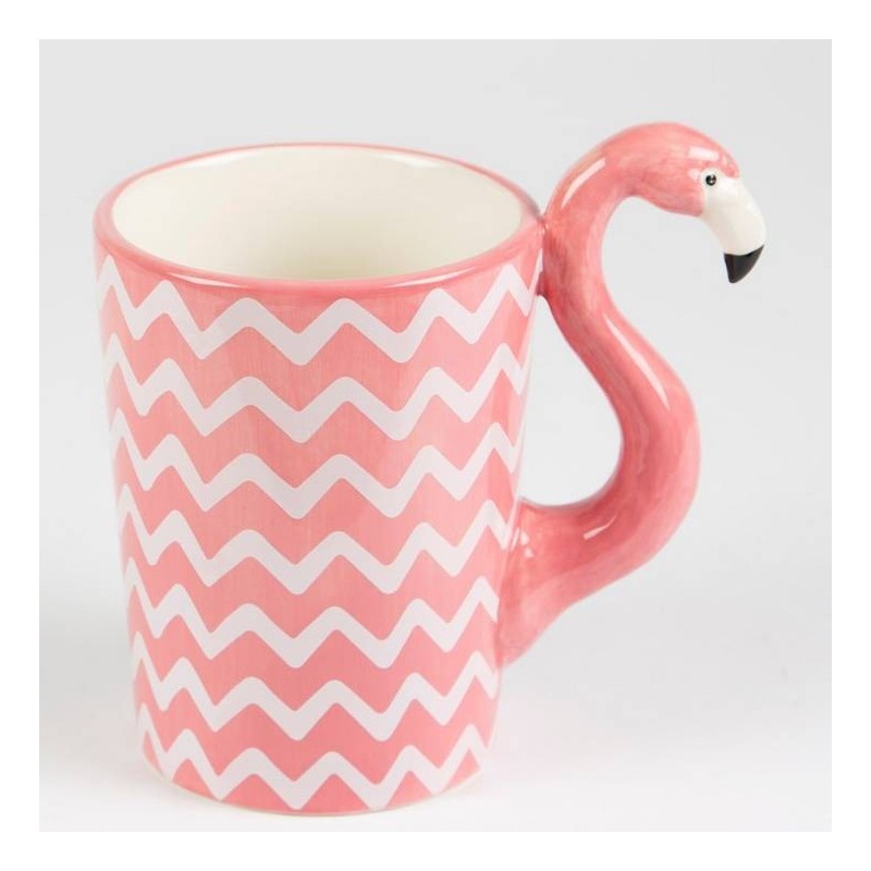 Caneca em formato de flamingo