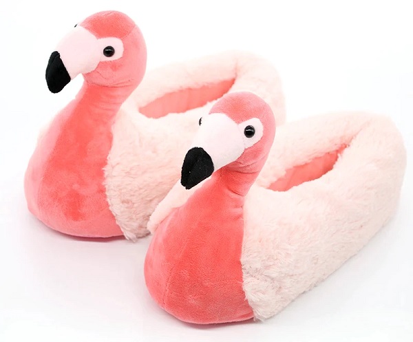 Pantufas de flamingo